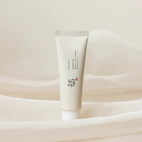 Sollievo dal sole: Riso + Probiotici SPF50+