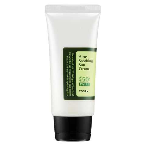 Crema solare lenitiva all'aloe SPF50