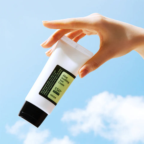 Zklidňující opalovací krém s aloe SPF50